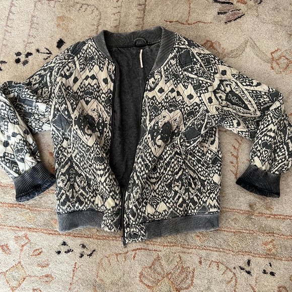 Free People Quilted Bomber Jacket - Picture 4 of 4